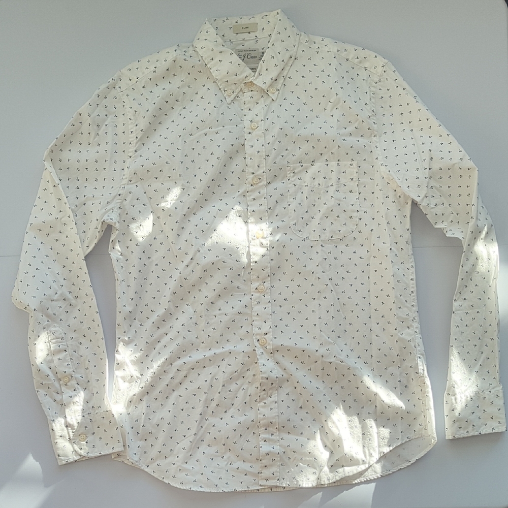 NWOT J. CREW Secret Wash Poplin Button Down Shirt